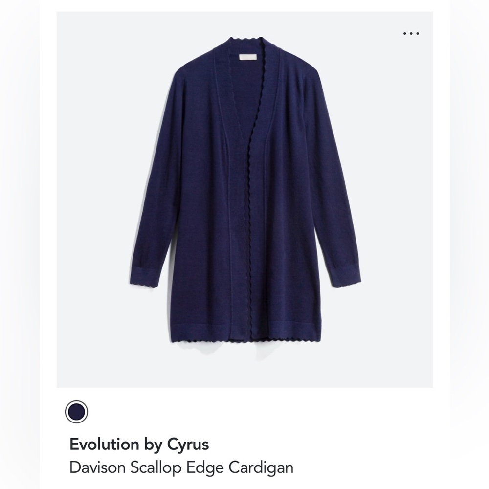 Navy Blue cardigan size large